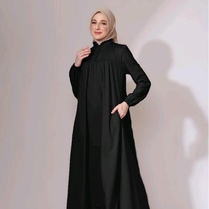 Azka Dress Gamis Simple Toyobo Fodu
