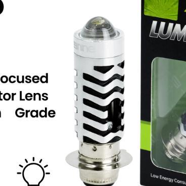 Lampu Depan Motor Led H6 12W Mini Laser Putih Kuning Motor Matic Bebek Beat Supra Ls2 - Luximos
