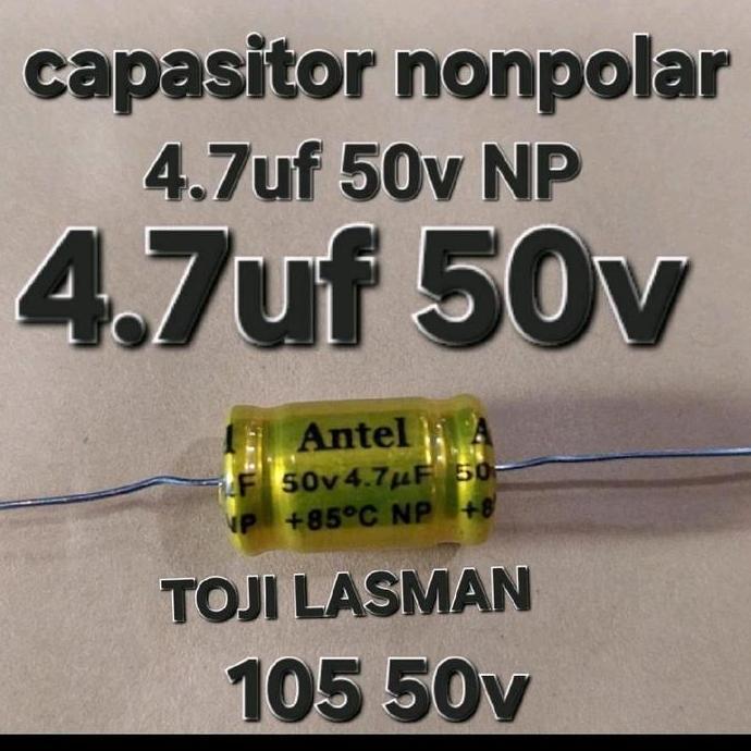4.7uf 50v non polar elko elco 4.7uf-50v nonpolar non polar terlaris