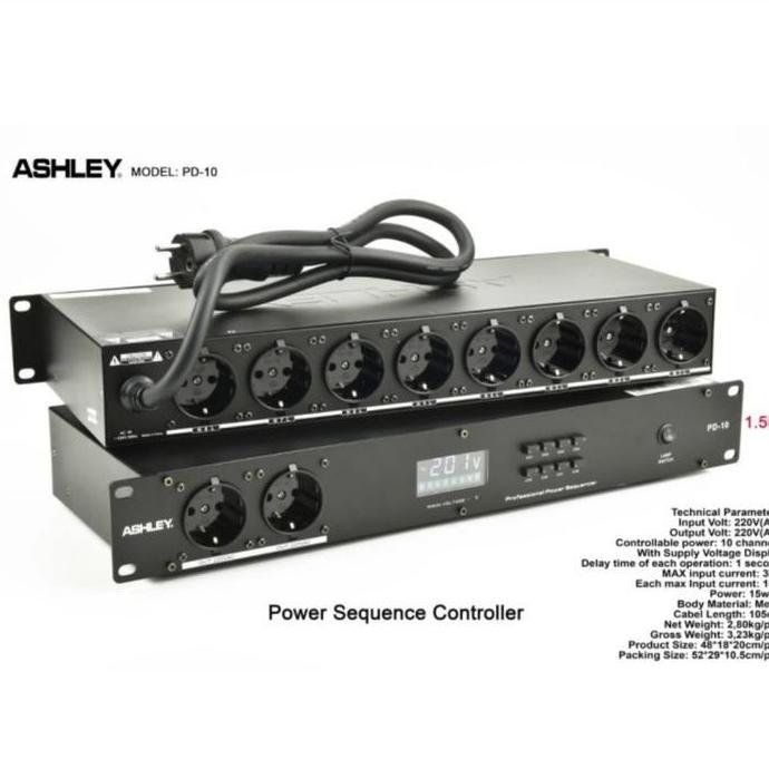 TERBARU Power Sequencer Ashley PD 10 Controller