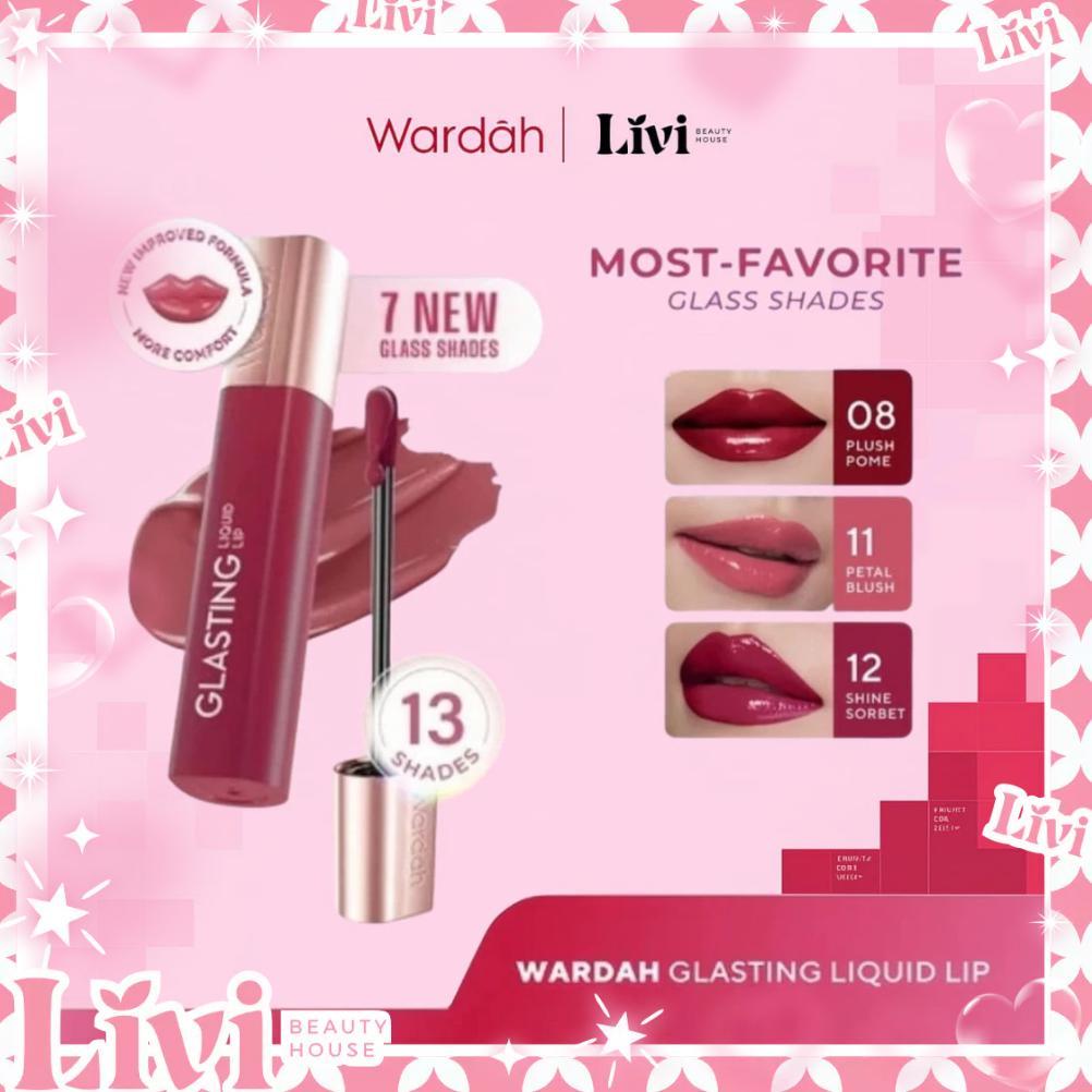 LIVI - Wardah GLASTING Liquid Lip | Lip-Stain-Lipgloss-Lipstik - Liptint-Matte-Lipstick- - Lip Cream