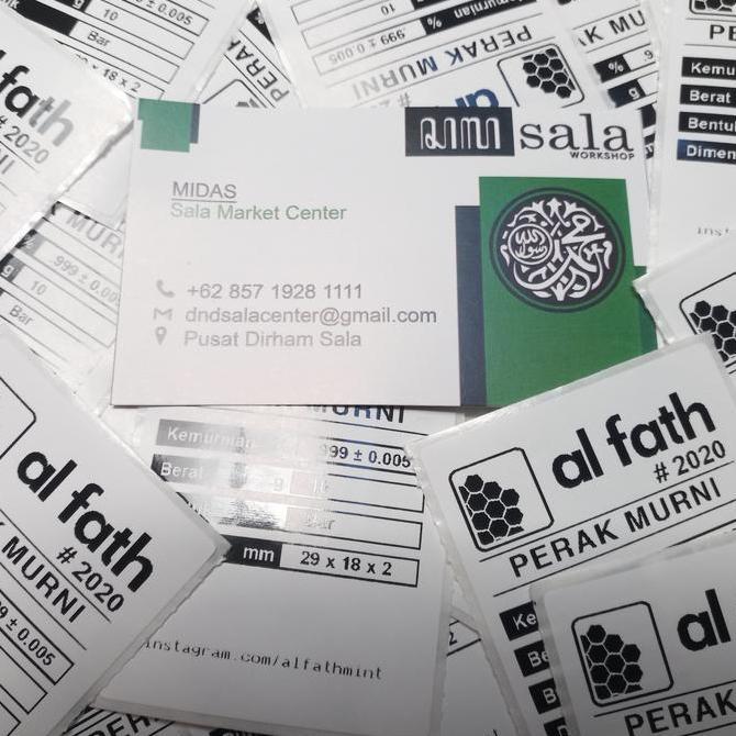 Perak Batangan Bullion Al Fath 10Gr Murni Fine Silver Bar 999% 10G Kualitas Terbaik Harga Termurah