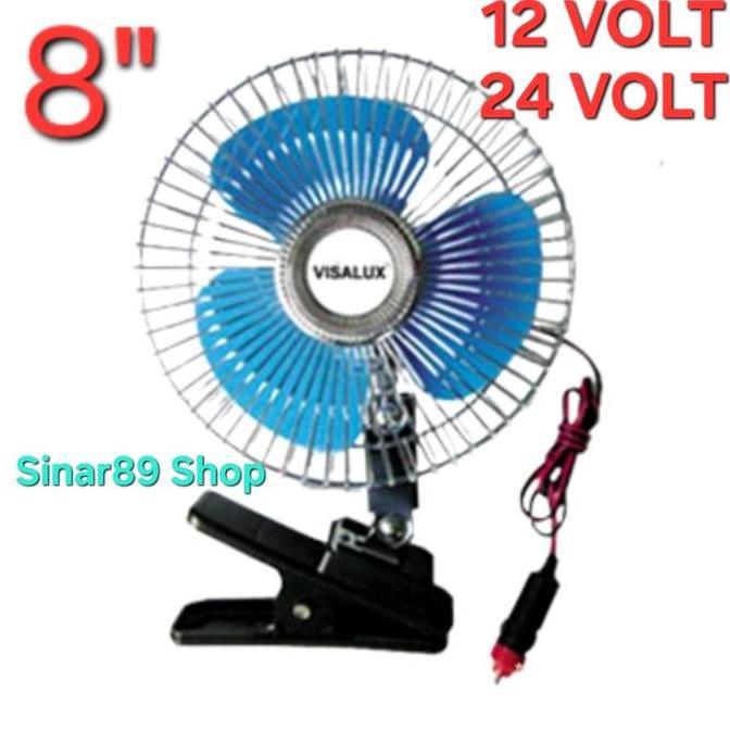 mantoalmarhum - kipas angin mobil 12 volt 8 inch / kipas angin mobil 24 volt 8 inch visalux model ki