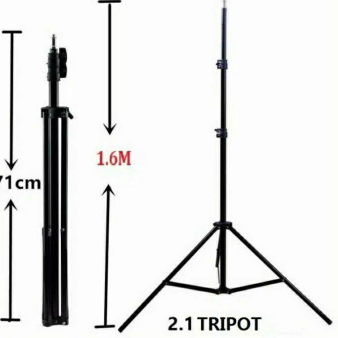 Tripod Hp Stand 2.1 Meter Plus Holder Terlaris