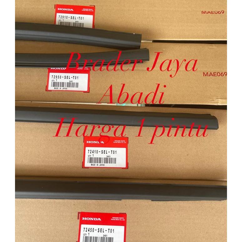 LIST PELIPIT JENDELA KACA LUAR MOLDING KARET PINTU LIS WATER STRIP CITY GD8 IDSI VTEC 2003 2004 2005