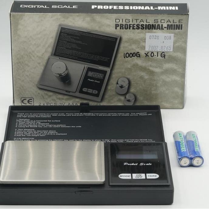 Timbangan Perhiasan Emas Berlian 1000G - 0.1G Scale Jewelry Gold Gram Weight - SKU 2.002.0265 - TSC0