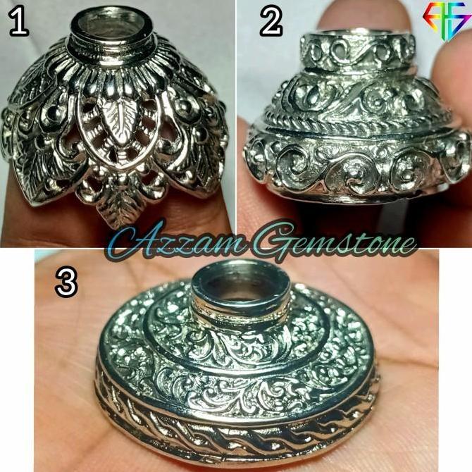 Mendak Mendok Ring Besar Tebal Logam Coin bkn kalasa Stailess kuningan