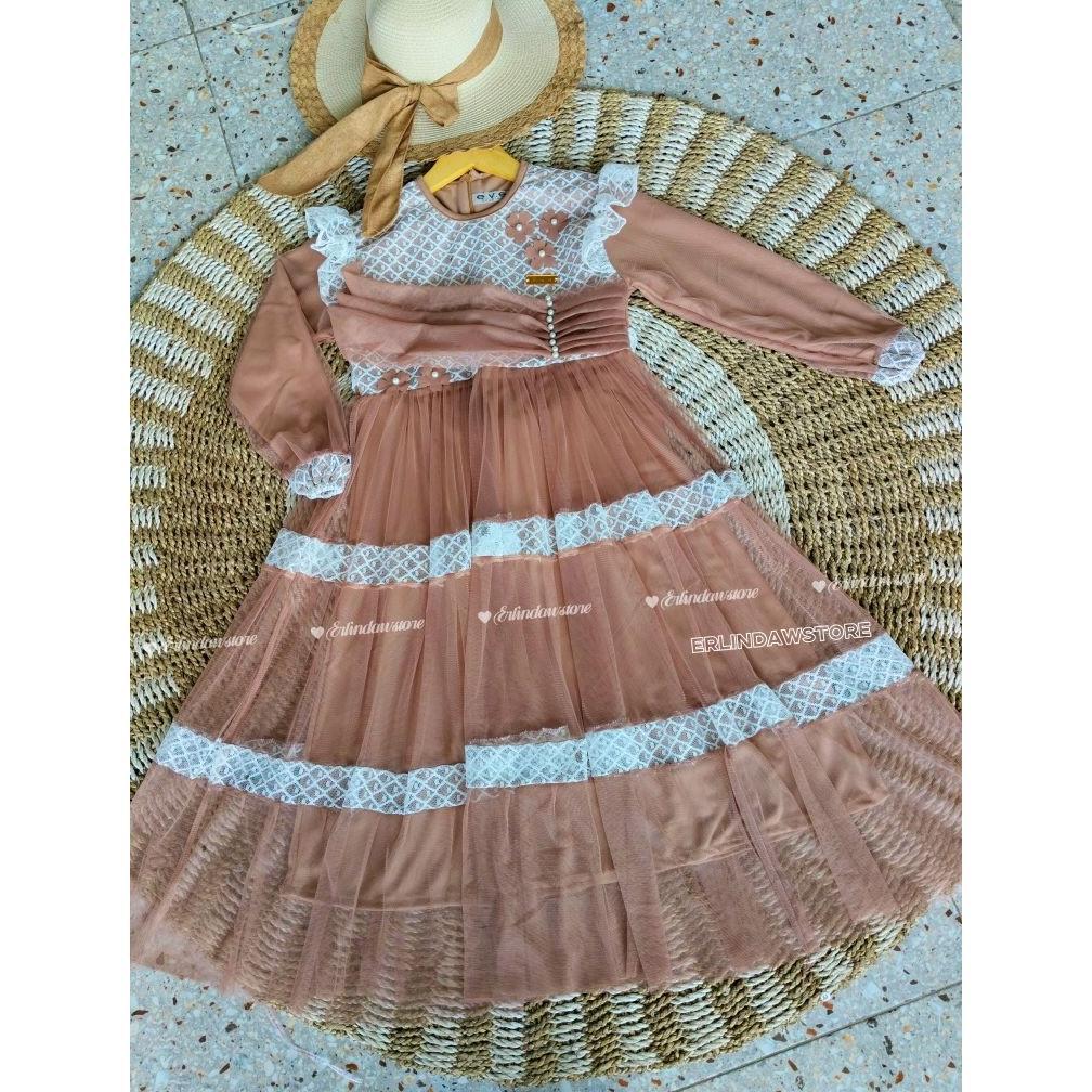 STOK TERBATAS TIARA DRESS // Gamis Anak 3 tahun - 15 Tahun gamis burkat mewah anak perempuan Model k