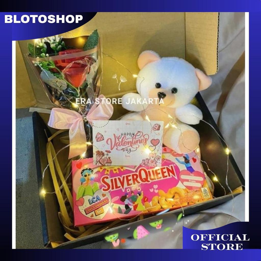 Hampers Coklat Silverqueen Beruang // Buket Silverqueen Beruang Ori