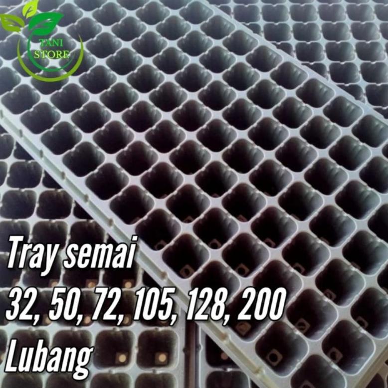 Bisa Cod Tray Semai 32,50,72,105,128,200 Lubang_Pot Tray_Pot Semai ><