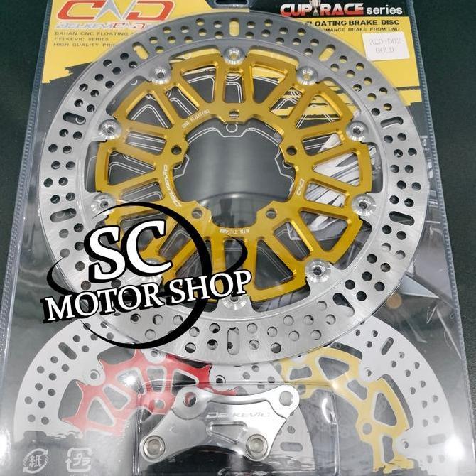 Piringan Cakram Depan Delkevic + Breket Cnc Vixion Old - Vixion Nvl