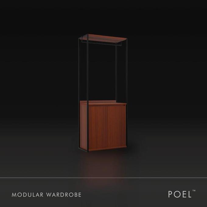 Poel | Modular Wardrobe | Lemari Rak Pakaian Minimalis Industrial | Xionco