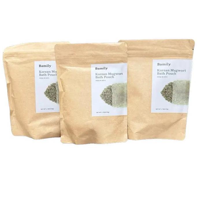 Bamily Korea Mugwort Bath Pouch For Dogs Obat Natural Untuk Kulit Inflamasi Kemerahan Jamur Anjing K