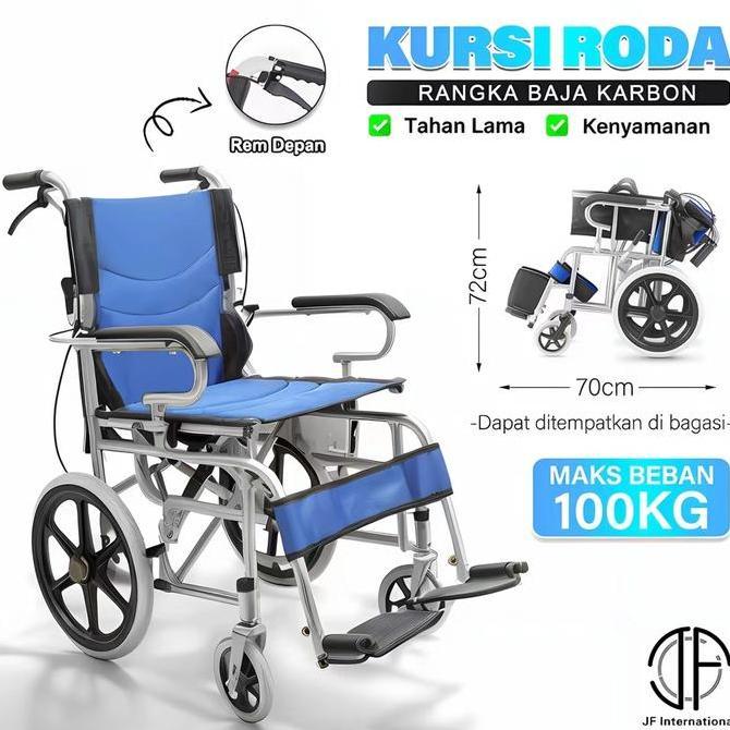 Kursi Roda  Bisa Standar Rumah Sakit Besi Tahan Lama Kursi Roda Allshop