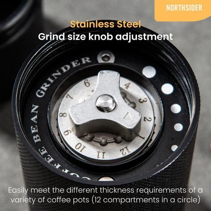 Hand coffee grinder kopi manual stainless steel conical burr JS-20