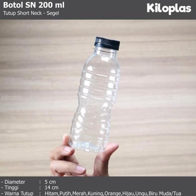 Botol Plastik 200 ml / Botol Jus 200 ml - SN / Botol Minuman 200 ml