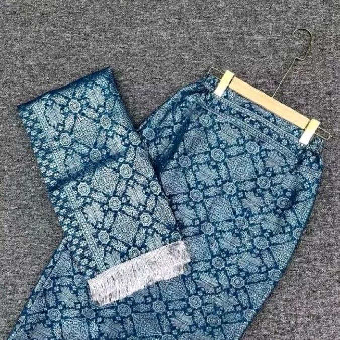 DMC 04-Rok songket span jadi dan selendang//set songket rok span dan selendang//rok span jadi pingga