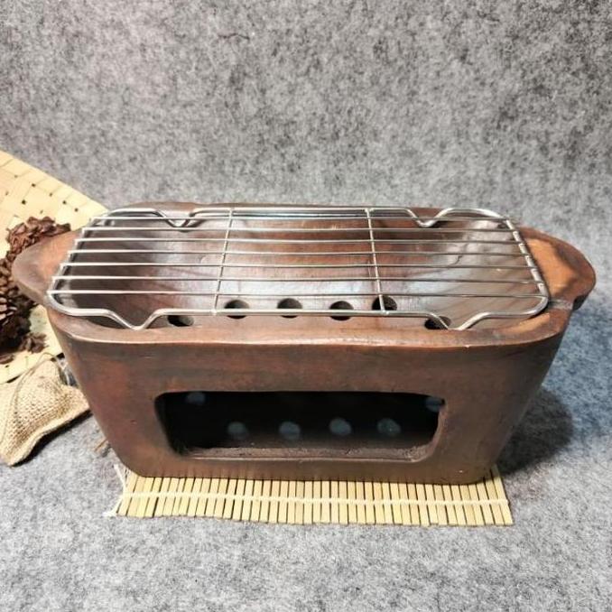 ANGLO Sate Gerabah, Tungku bakaran, Panggangan Sate Tanah Liat ,kecil,sedang,besar,Kitchenware NS