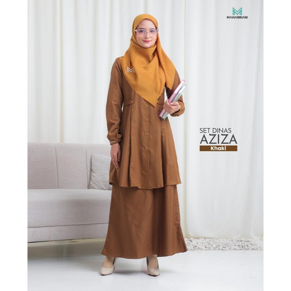 CUCI GUDANG One Set Dinas, Aziza One Set, Set Dinas, Set Baju Kerja, Tunik Kerja, Seragam PNS, Serag