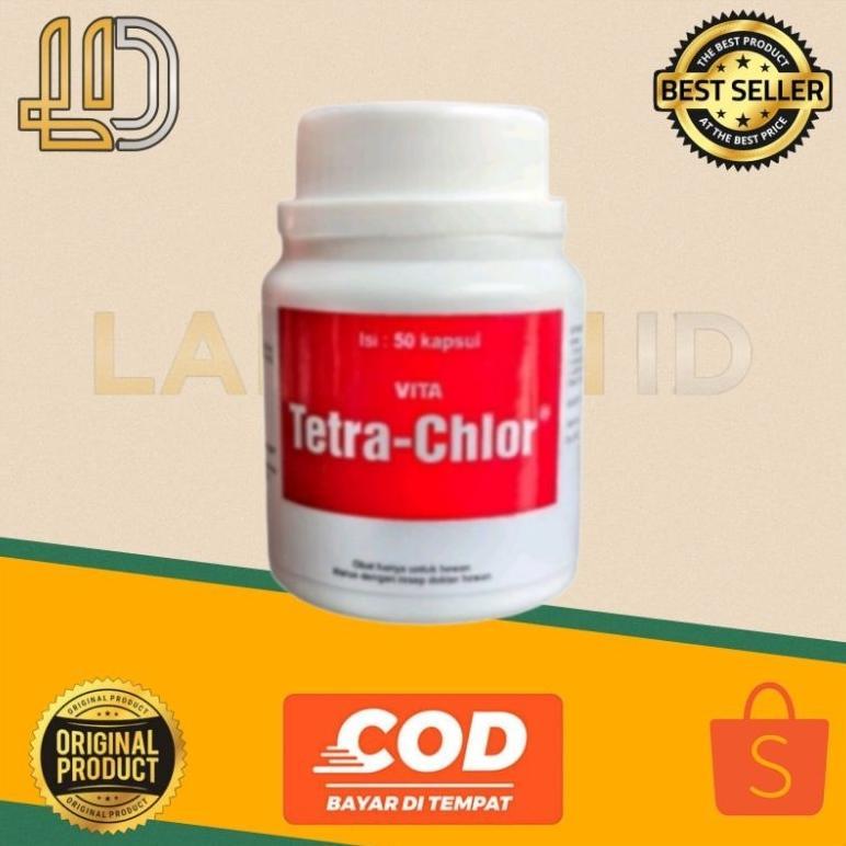 1 botol vita tetra chlor 50 kapsul obat ayam sakit burung merpati flu diare ori by medion Lampam ID