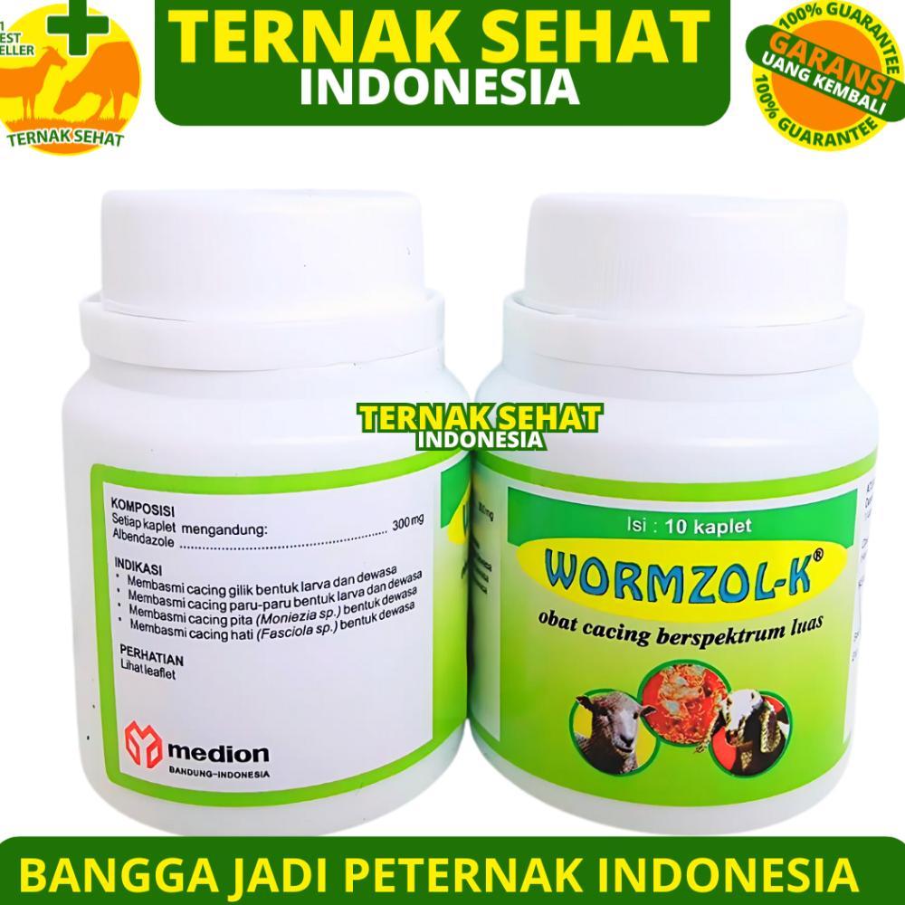 Obat Cacing Kambing WORMZOL K 10 KAPLET MEDION - Obat Cacing Domba Kambing