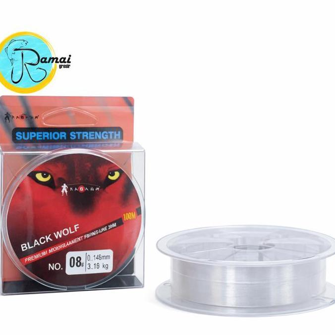 Senar Pancing Nylon Red Wolf Usa 100 Meter Allshop