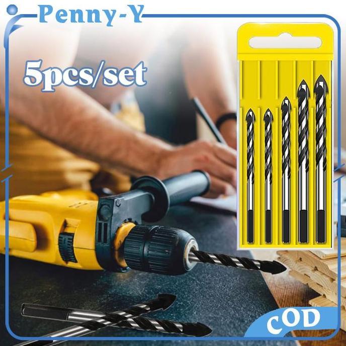 LOLY 5pcs Mata Bor Tombak Keramik Mata Bor Kaca Keramik Mata Bor Granit