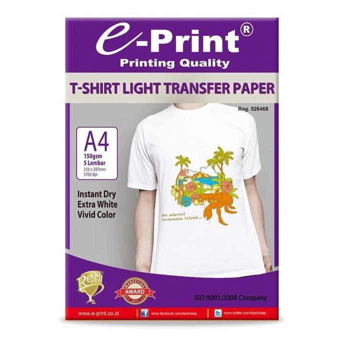 XALARA Transfer Paper / T-shirt Transfer Paper A4