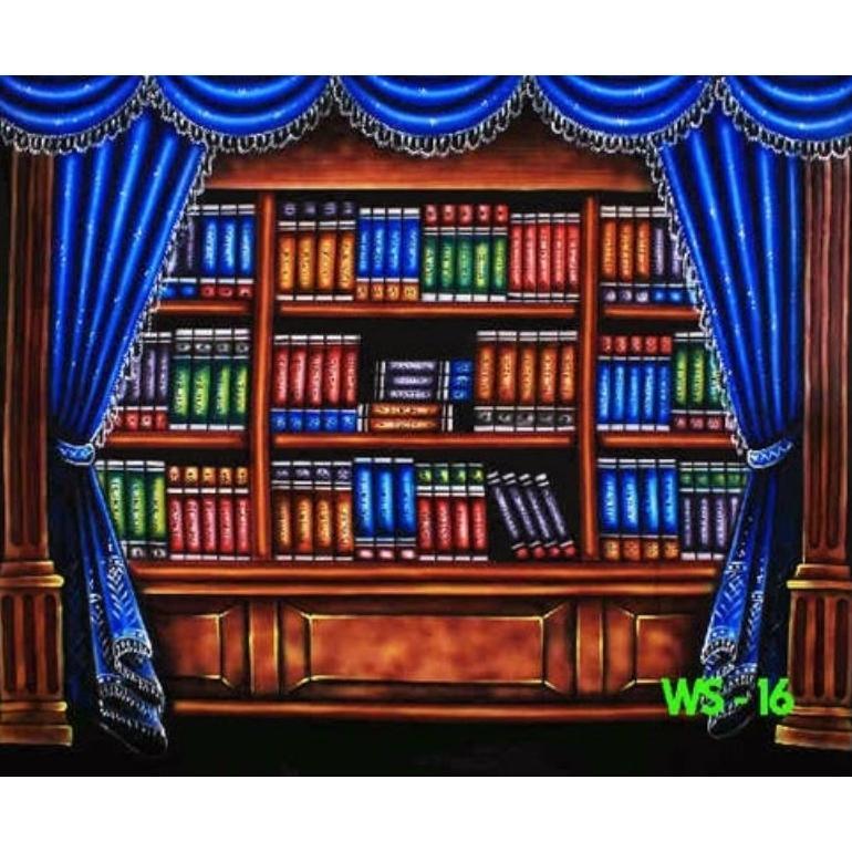 TERBARU 2026 BACKGROUND BACKDROP FOTO STUDIO WISUDA RAK BUKU