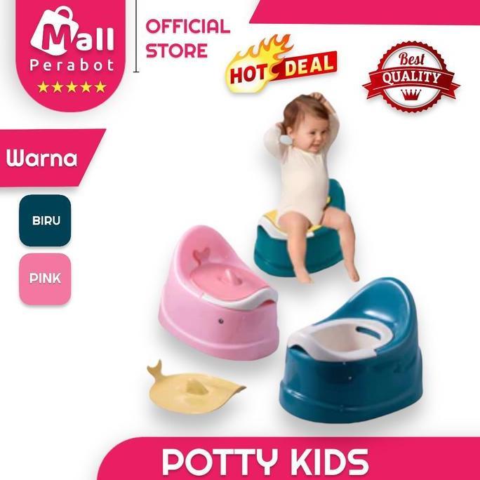 WOVLO Mall Perabot | Pispot Closet Duduk Anak | Baby Potty Toilet Training Anak WC Jongkok | Latihan