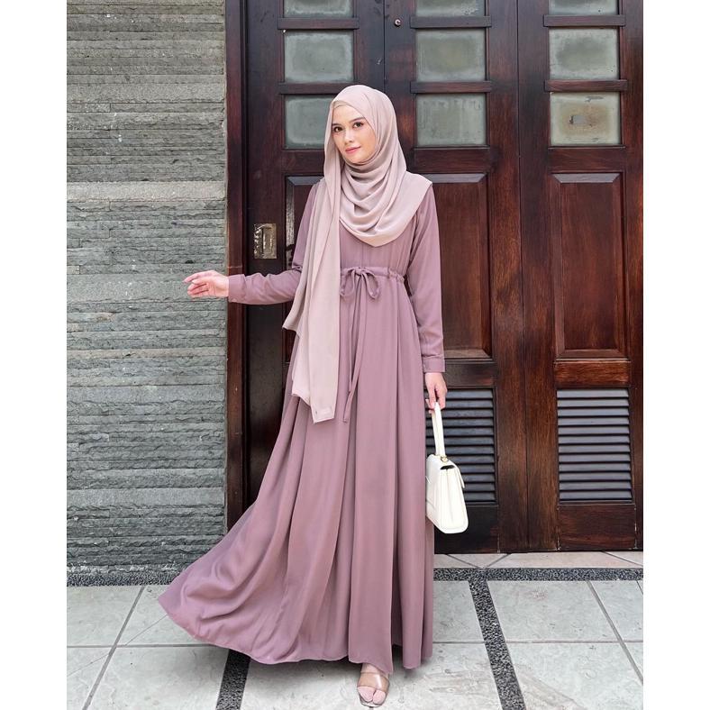 best deals elmiza - rahayu dress bahan premium wollycrepe dress wanita remaja terbaru elegan