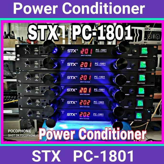Power conditioner STX pc 1801 original stx digital display plus lampu