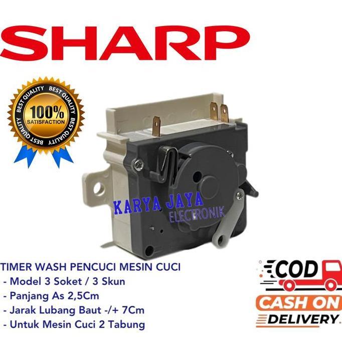 Timer wash mesin cuci sharp 3 soket / Timer pencuci sharp