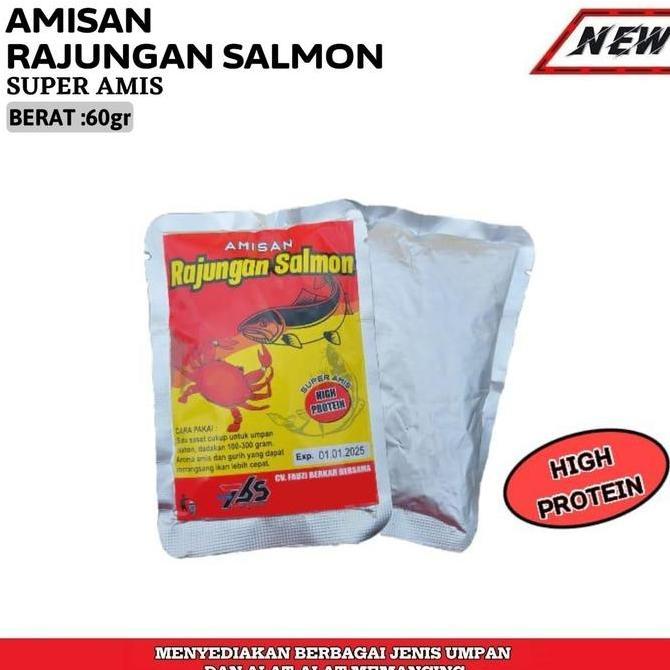 Amisan Rajungan Salmon Super Amis Untuk Campuran Umpan Pancing Ikan Mas Allshop