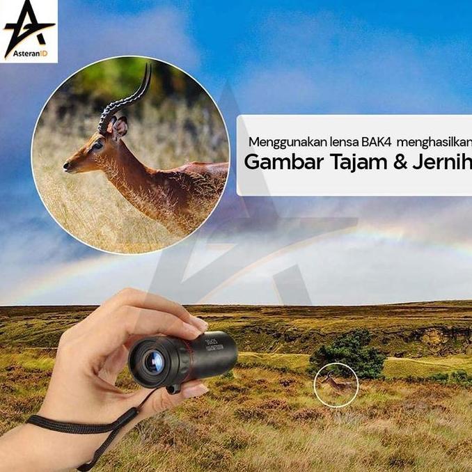 TEROPONG MONOCULAR ZOOM TELESCOPE COMPACT 10X CAMPING