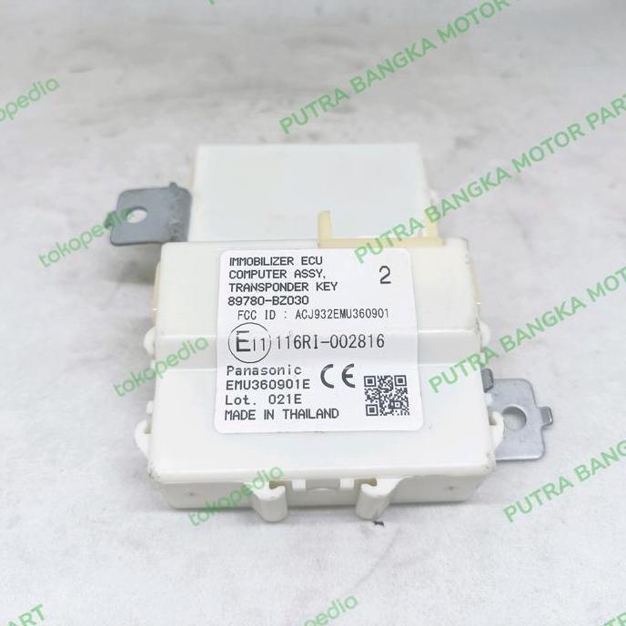 Ecu Computer Immobilizer Agya Sigra Calya Ayla 89780-BZ030