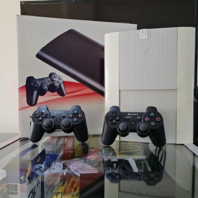 PS3 SUPER SLIM 500GB CFW ASLI SONY FREE 2 STIK FULL GAME