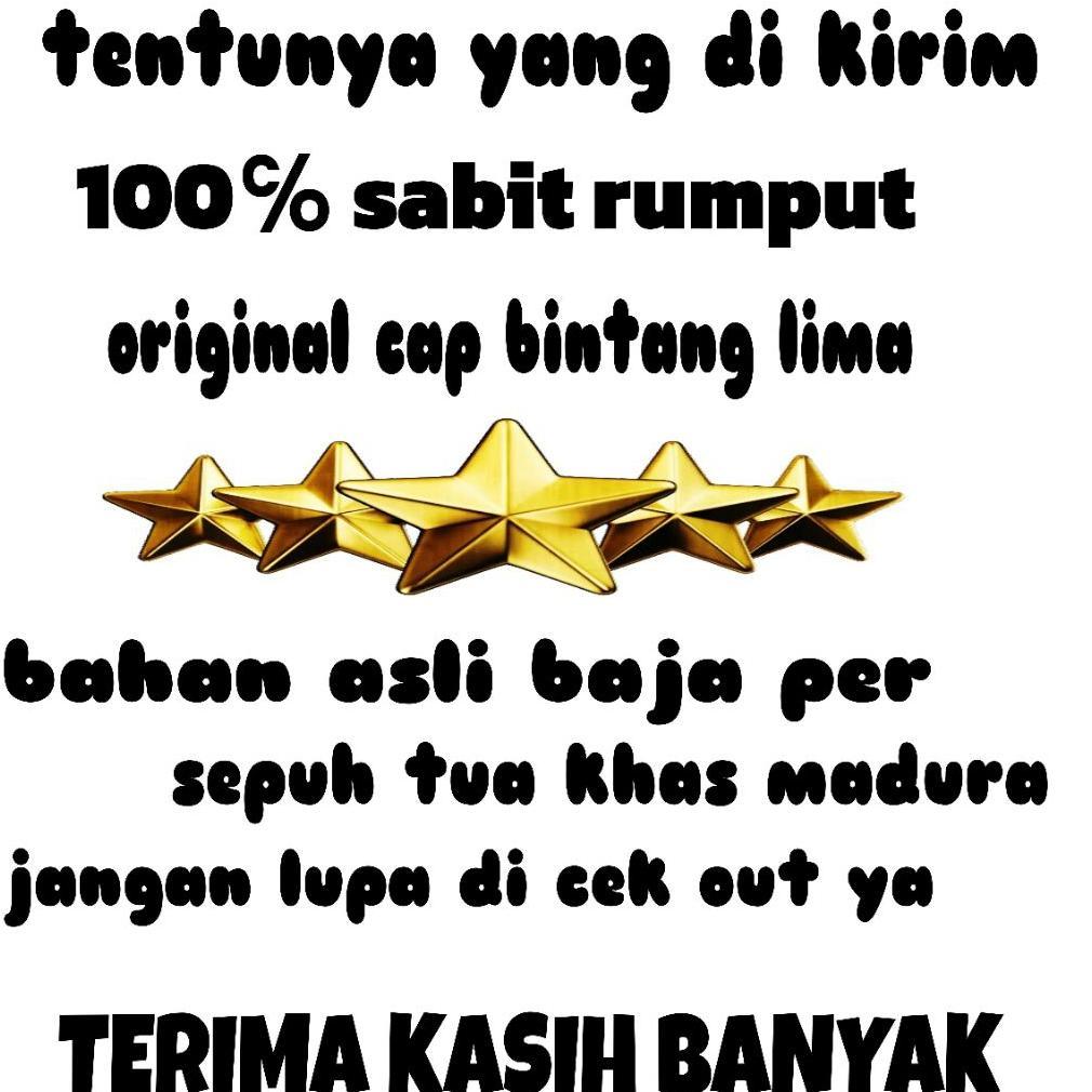 Bisa Cod Alat Berkebun Tradisional Sabit Rumput Super Tajam Baja Asli Ori Bintang Lima Khas Madura >