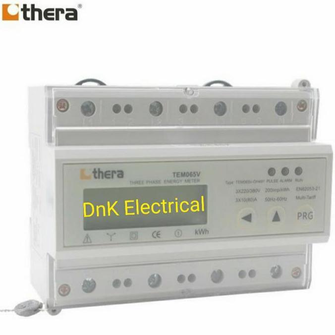 KWH Meter 3 Phase Direct (Digital/LCD) Modbus THERA TEM065V-DH491