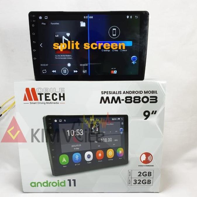 Head Unit Android 9 inch Mtech MM-8803 IPS Quantum Display Android 10