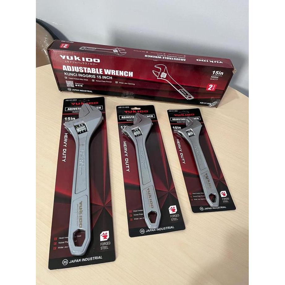 YUKIDO KUNCI INGGRIS / ADJUSTABLE WRENCH YUKIDO ready