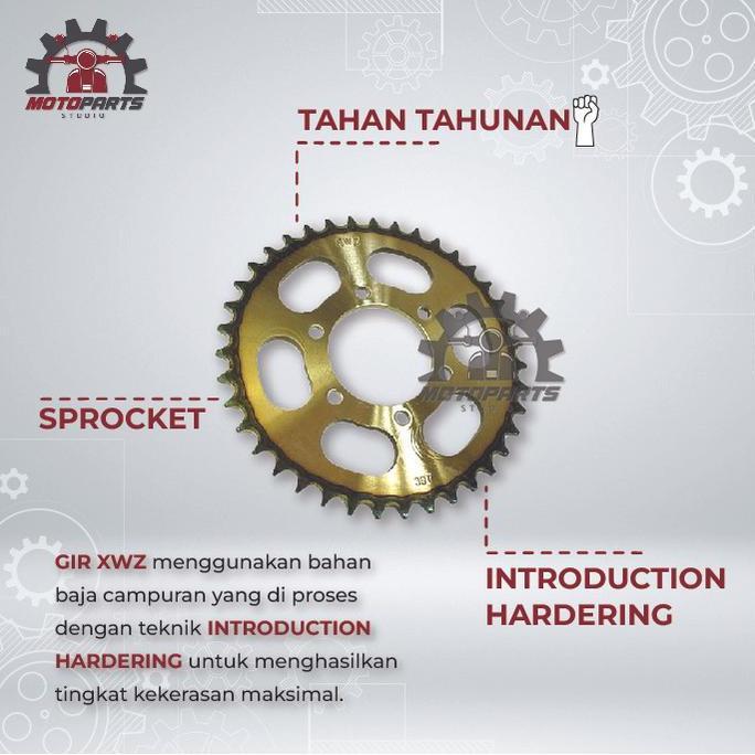 Promo GEAR GIR SET GIR PAKET SUPRA X 125 HELM IN SUPRA X 125 INJEKSI 36T XWZ Diskon