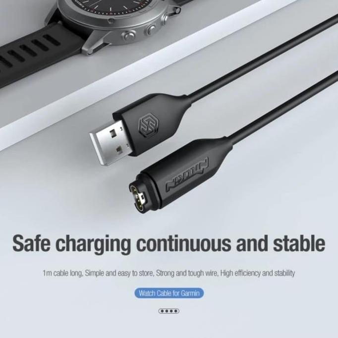 TERMURAH - Kabel Charger Garmin watch Nillkin usb - charger jam tangan Garmin