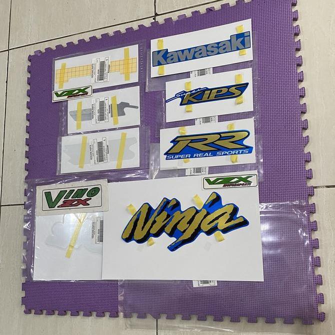 NEW Stiker Striping Decal Set Ninja RR 150 OLD CBU Biru Original Kawasaki