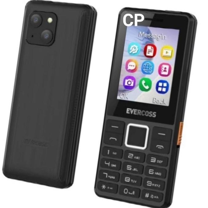 EVERCOSS N2C - LAYAR 2.4INCH - ADA SENTER - DUAL SIM - CAMERA - FM