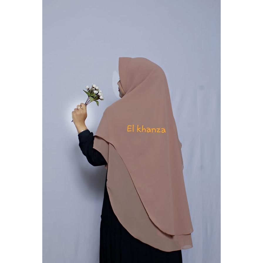 Terbaru Khimar Syar'I 2Layer L Ceruty Babydoll Kerudung Khimar Ceruty 2 Layer Jilbab Lancip Depan By
