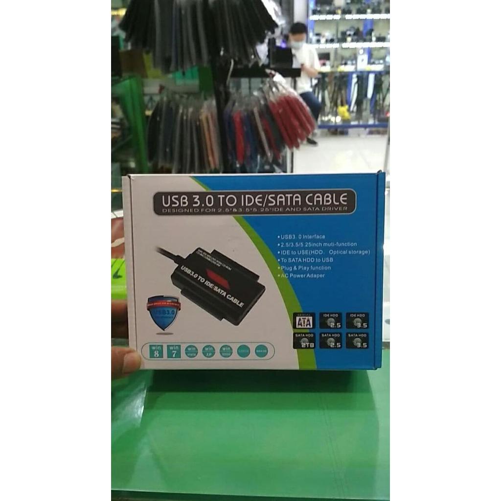 BEBAS ONGKIR - Kabel Converter USB 3.0 To Sata / IDE Cable Adapter Converter Hardisk