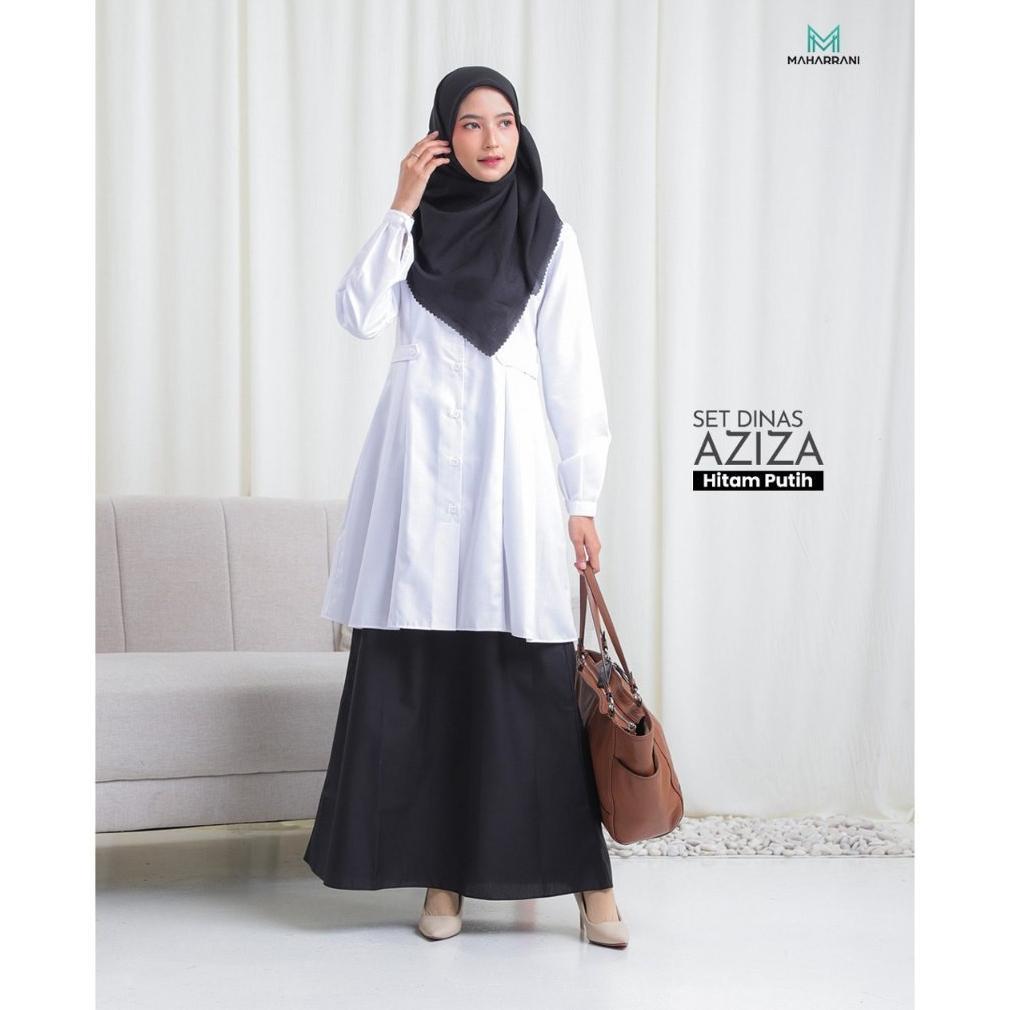 Promo Terbaru One Set Dinas, Aziza One Set, Set Dinas, Set Baju Kerja, Tunik Kerja, Seragam Pns, Ser