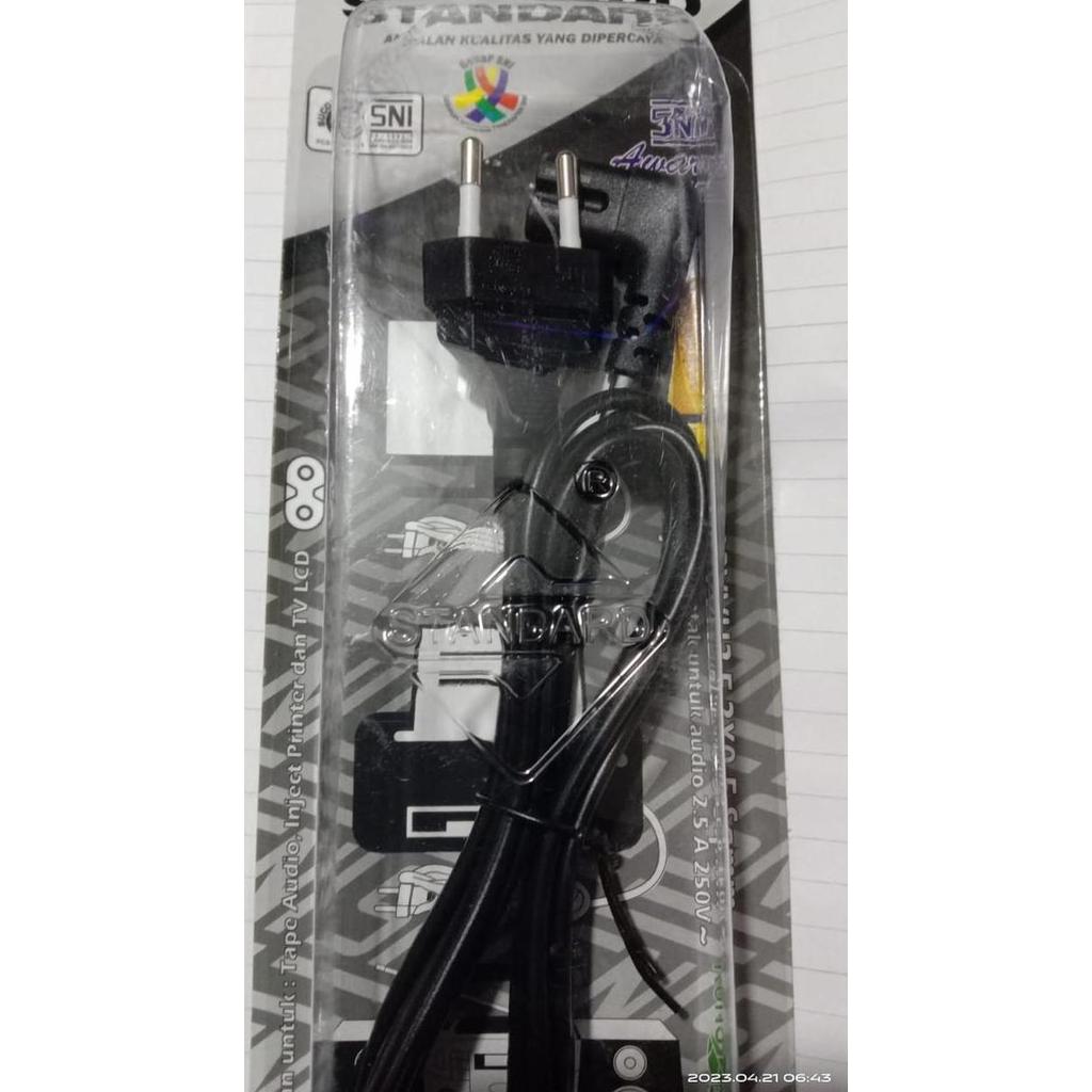 TERMURAH - STANDARD Kabel Tape Kabel Radio Kabel Angka 8 Kabel Power TV Bengkok Tahan Panas