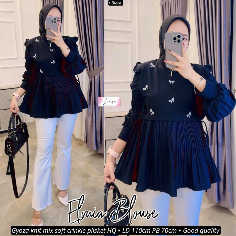 NEW PRODUCT NISYA/FRILLA/SELLY/DELIA BLOUSE KNIT ORIGINAL LAIQA
